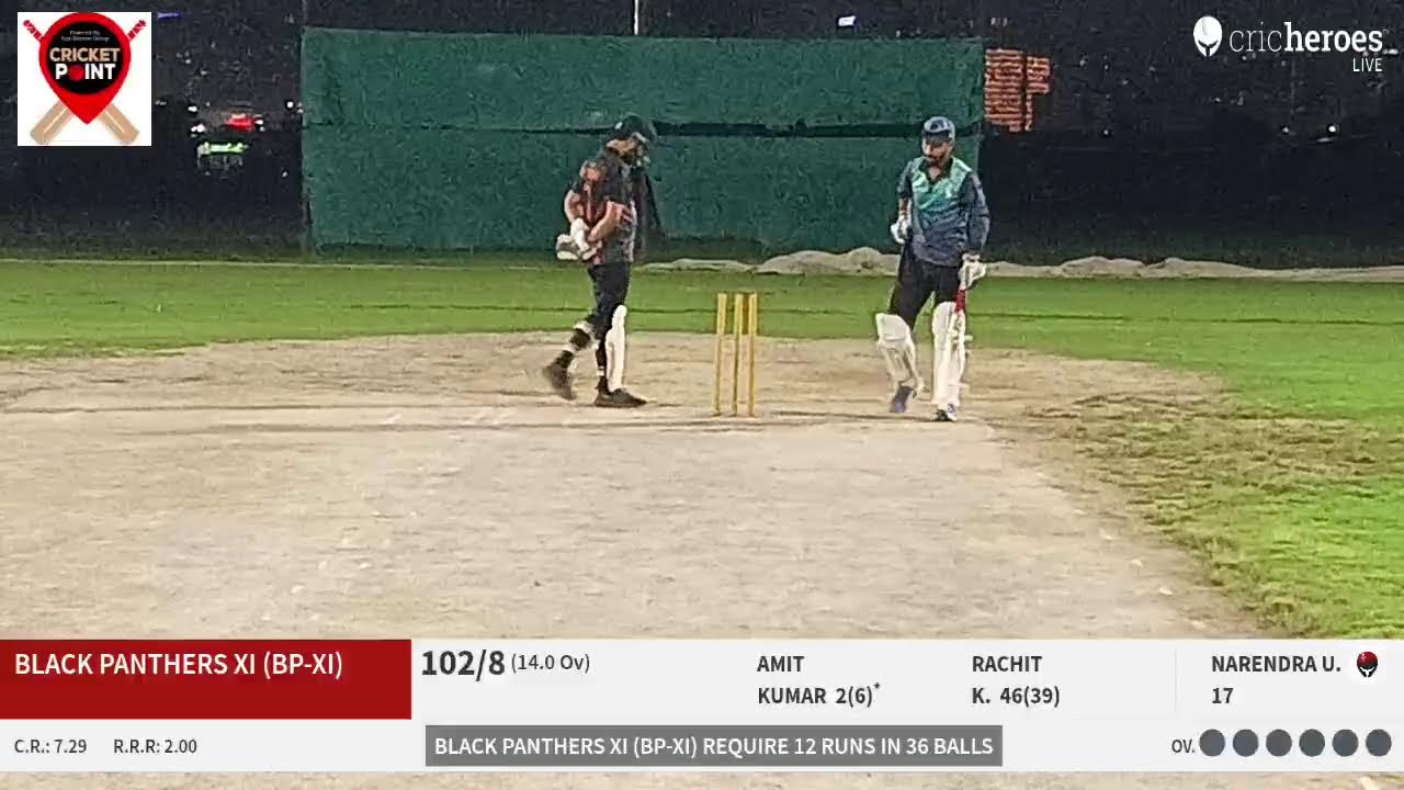 Stadia Strikers vs Black Panthers XI (BP-XI) Live Cricket Match | Cricket Point Saturday Special Se