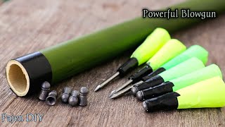 Easy Way To Make A Powerful Bamboo Blowgun - Survival Blowgun