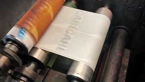 NILPETER F 200 – nice  6 colours Flexo label printing – converted to 240 – UV  dryer