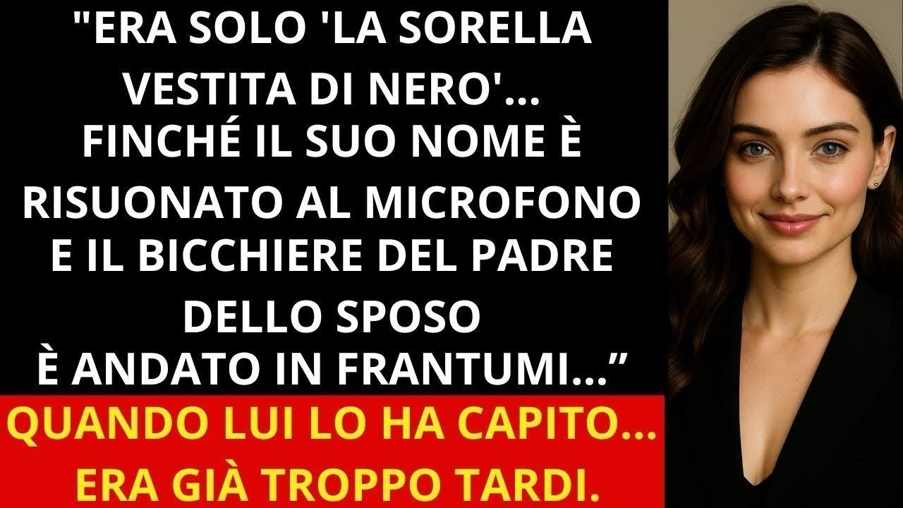 Mi ha ignorata per tutto il matrimonio… finché ho detto il mio nome  Poi il bicchiere è caduto