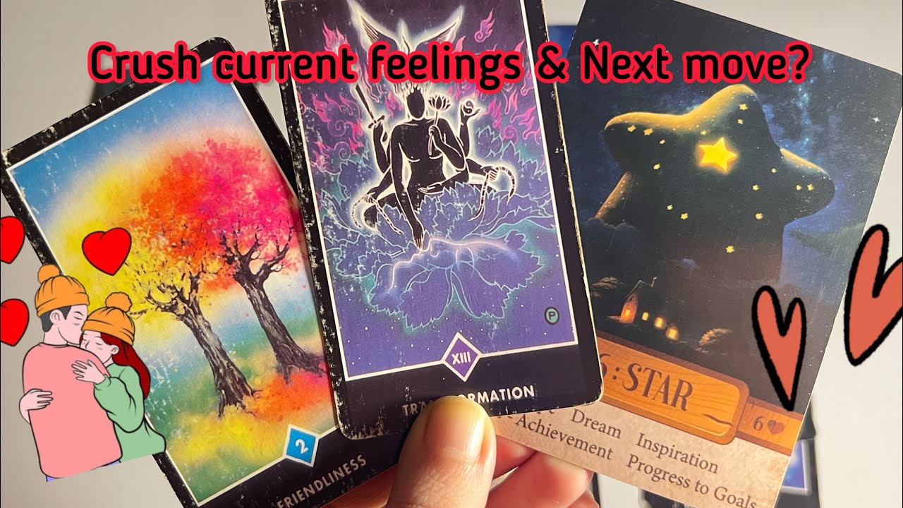 Crush current /emotions for you & Next move?♥️ Hindi tarot card reading ...