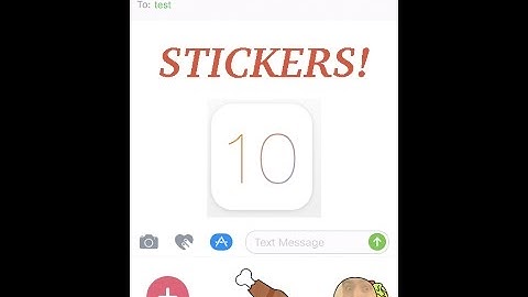 IOS 10 iMessage Stickers App!!