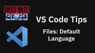 VS Code tips — Changing the default language of untitled files