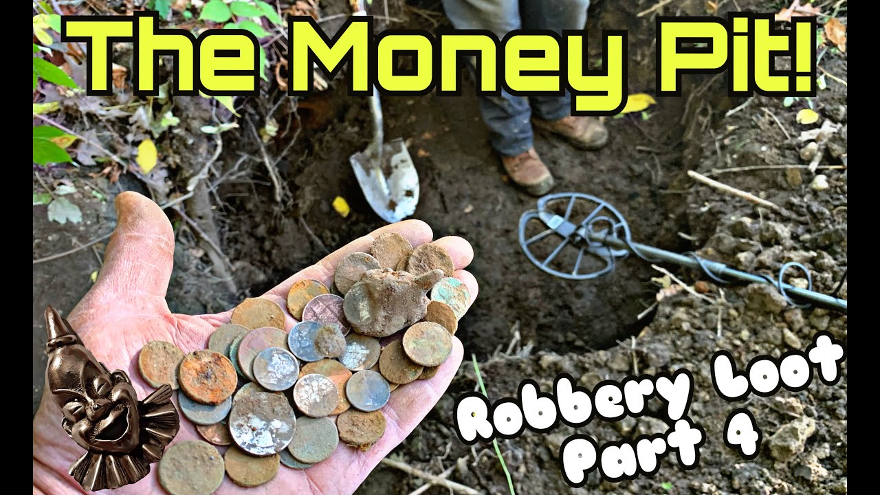 "The Money Pit" Metal Detecting Gold & Silver Coins & Jewelry! Robbery