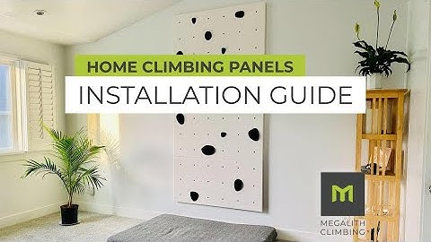 Installation Guide   Home Climbing Panel