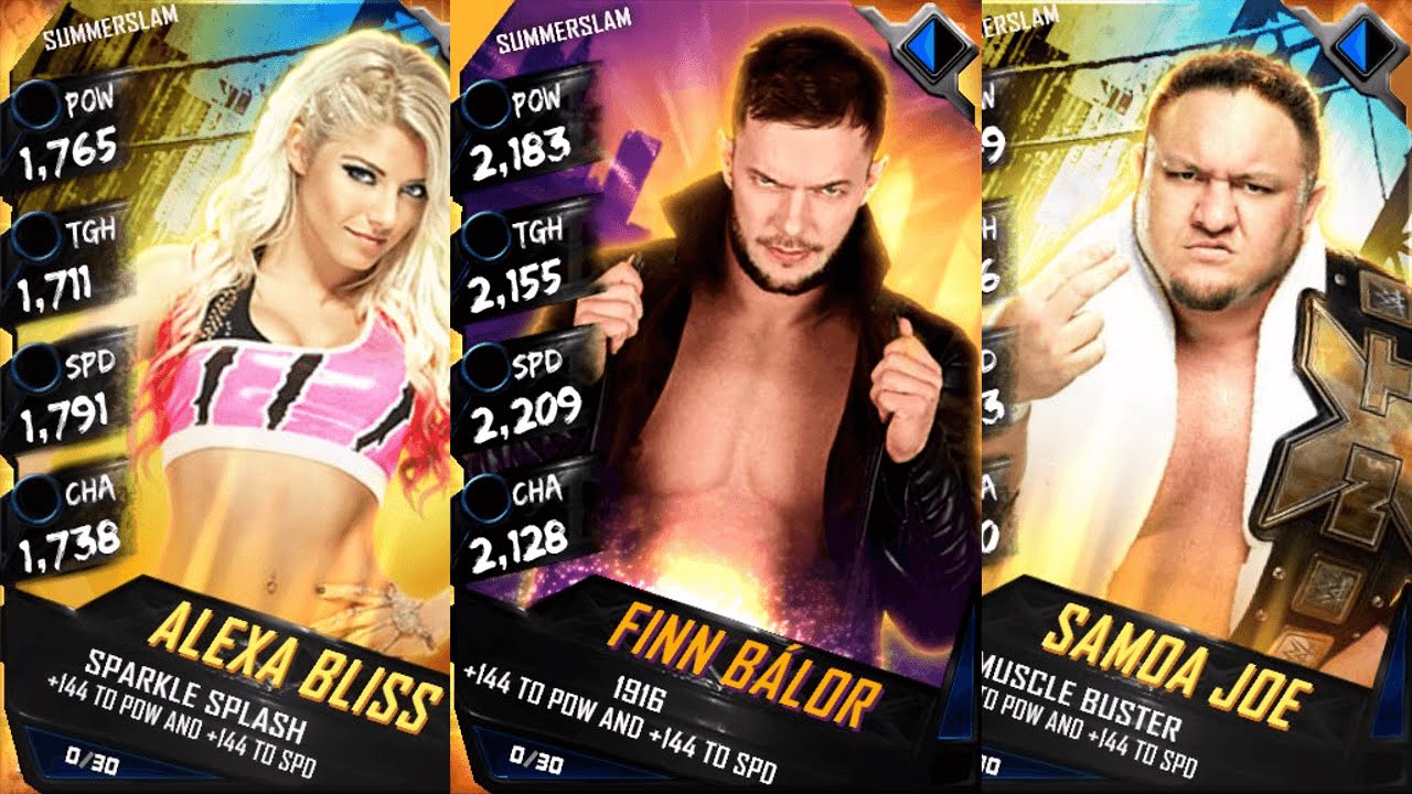 WWE Supercard SummerSlam Cards Revealed! Finn Balor RD Confirmed, SummerSlam Freebie & Card Overalls