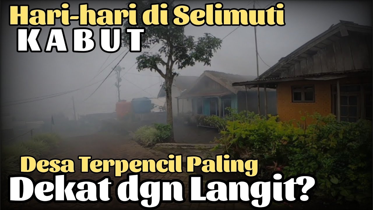 DESA TERPENCIL Paling Tinggi di Bondowoso Jawa Timur, (150 KK) Indah namun Jalurnya sangat Ekstrim