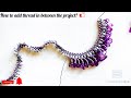 How to add thread during bead weaving/how to add thread in between project/bead weaving/diy necklace