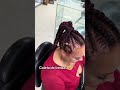 Coleta de trenzas para mujer #braids #trenzaspegadas #barbershop #braidstyles #tutorial
