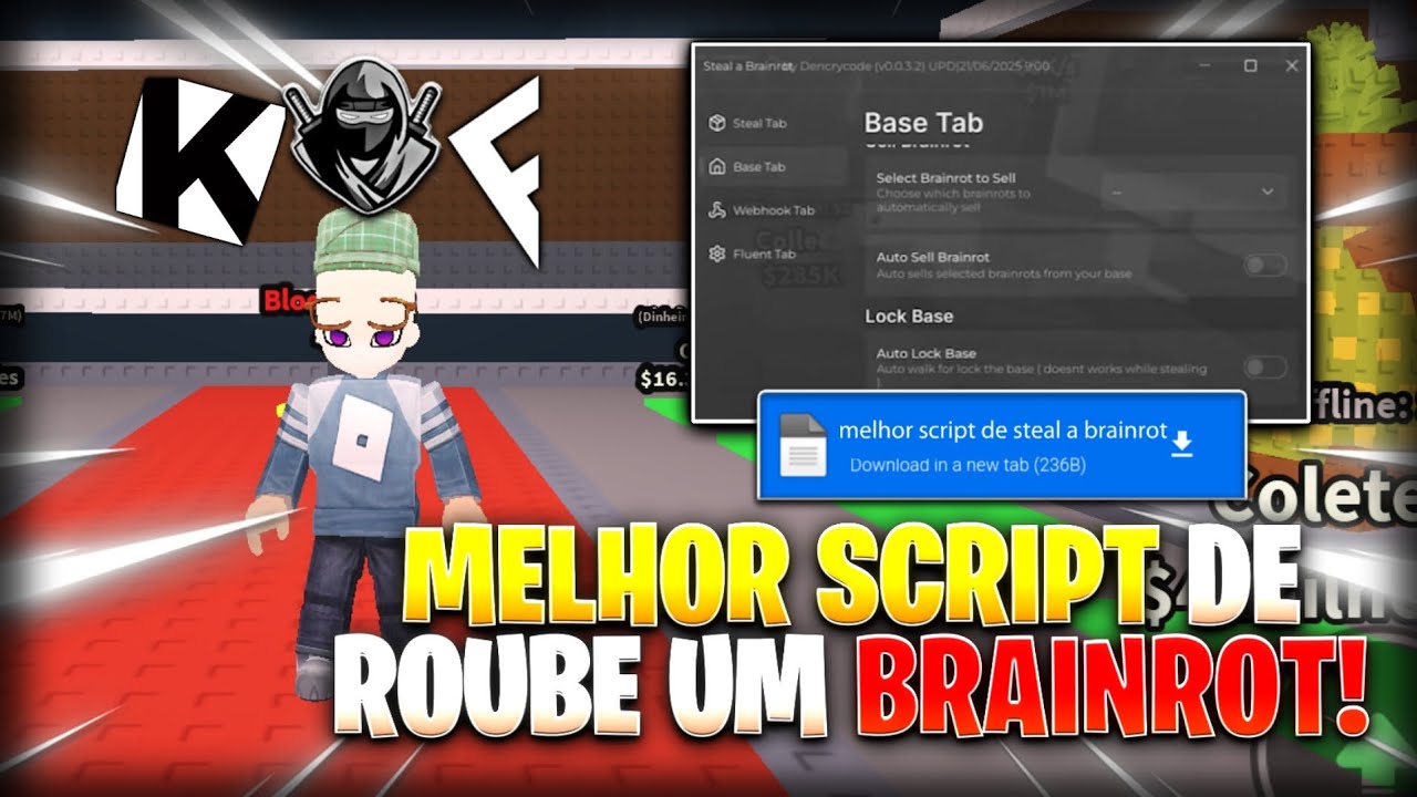 Steal a Brainrot Script - Script Roube um Brainrot, auto Collect Cash ...
