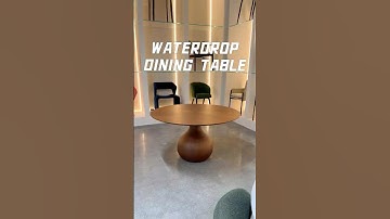A table that flows like water—in rich walnut wood|Organic Dining Table, Luxury Wood Veneer Furniture