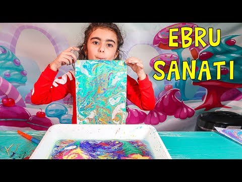 Mira ile Sanat Köşesi Etkinliği Ebru Yaptık | Eğitici Umikids Videoları