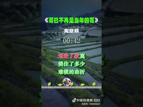 哥不再是当年的哥