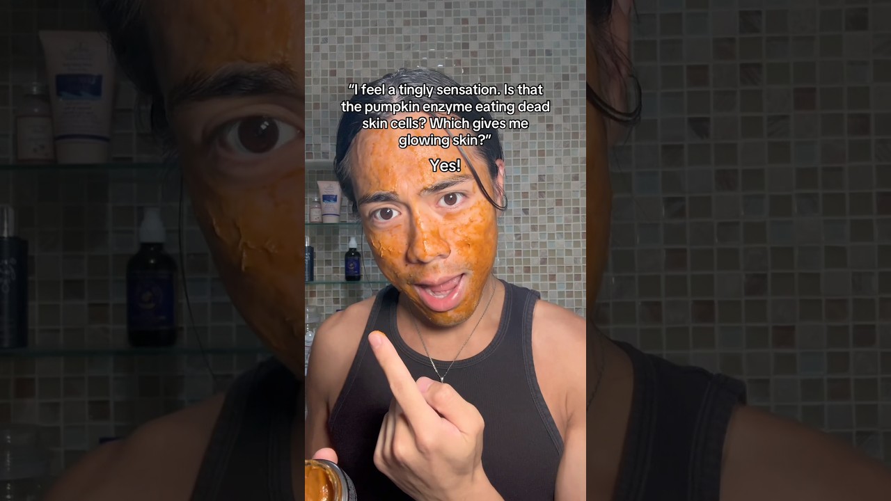 🍂 fall in love with this pumpkin spice skincare mask 🎃