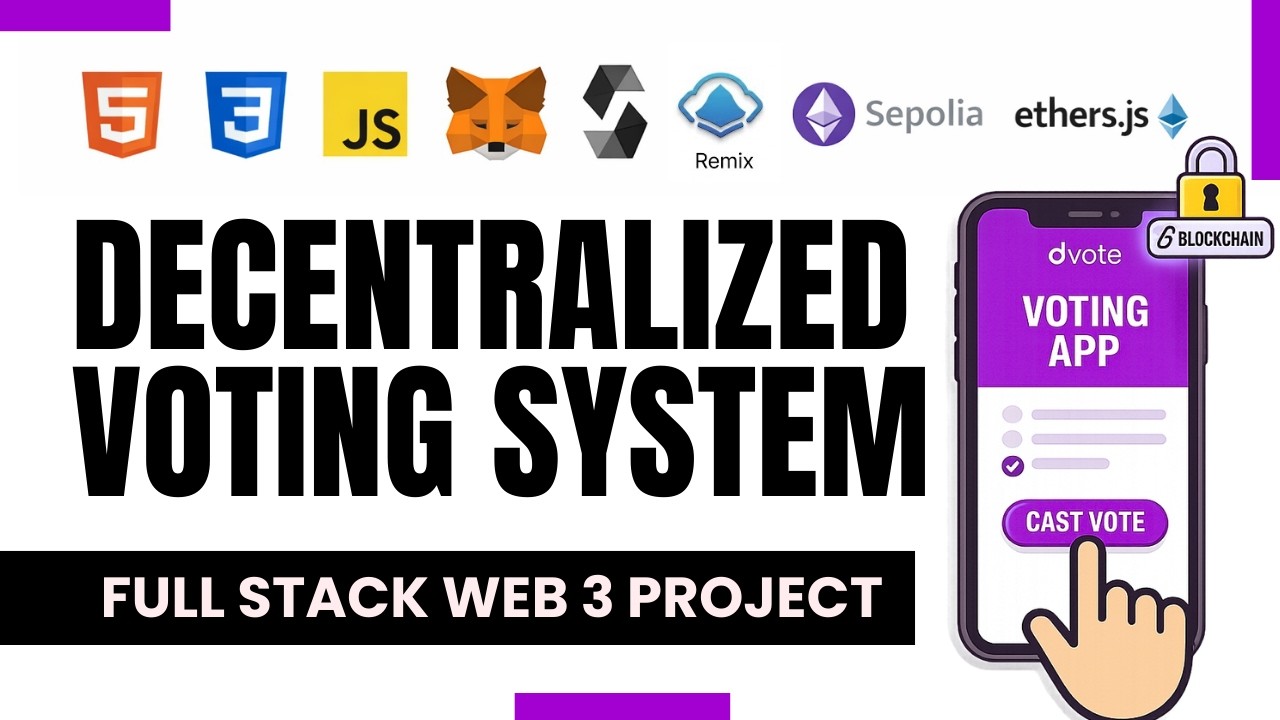 Decentralised Voting DApp (Full Stack Web3 Project) in 30 min ...