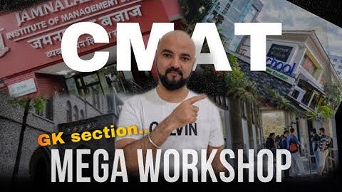 CMAT 2023 Mega Workshop | I&E Gk Mock Strategies | CMAT Expected Dates by CMATking