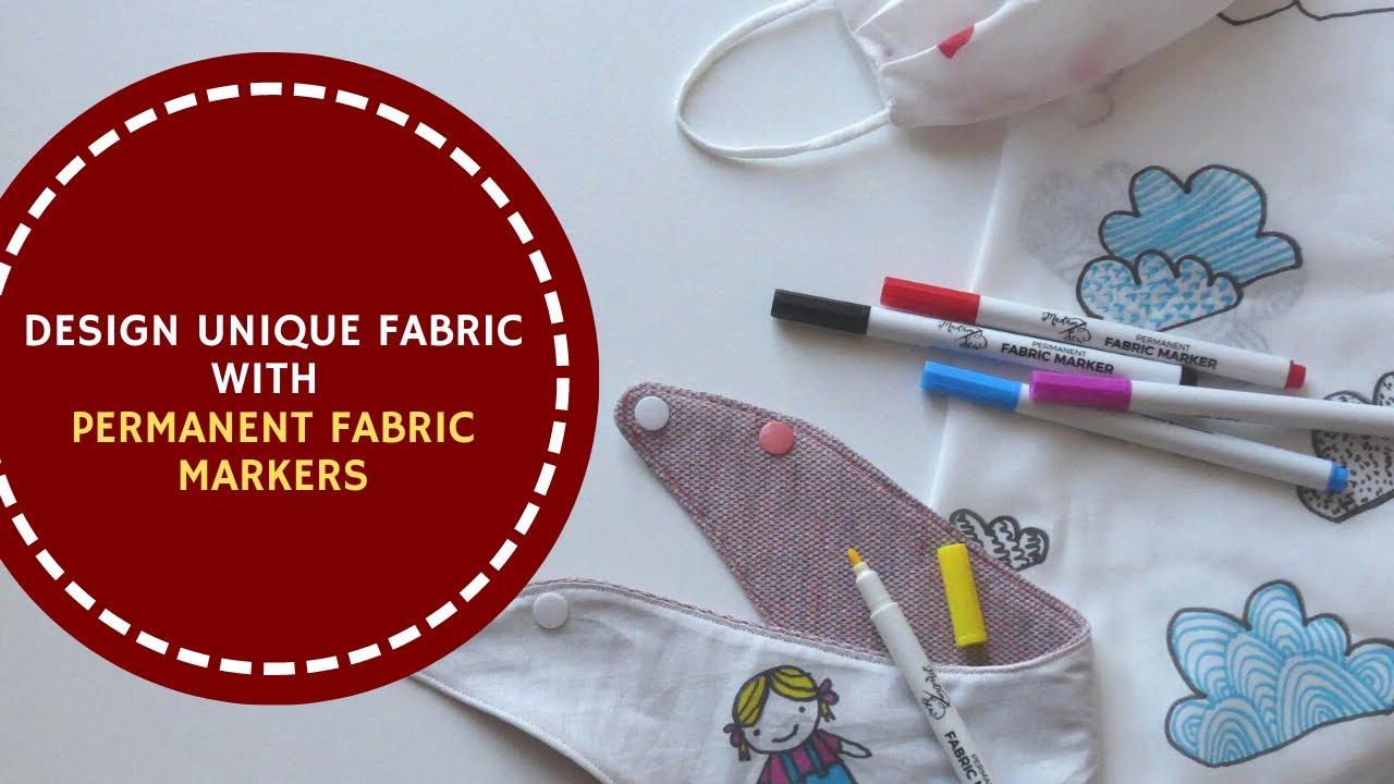 Fabric Markers Permanent for Clothes, Fabric Pens Permanent No