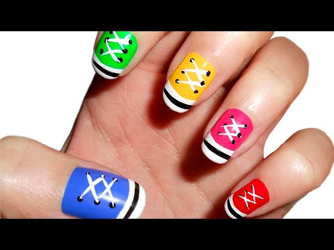 FABULOSOS DISEÑOS DE UÑAS PINTADAS DE CONVERSE| UÑAS AMOR ALIN..