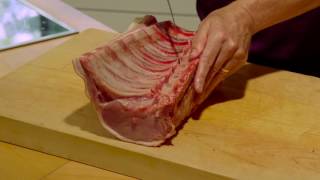 Learn how to prepare a french trimmed rack of pork - The School of Artisan Food