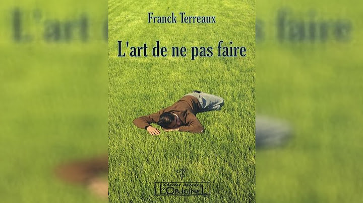 "L'Art de ne pas faire" - Franck Terreaux - 2ème Partie