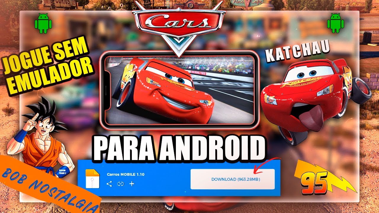 DISNEY PIXAR CARS MOBILE PARA ANDROID EM 2026 - DA PARA JOGAR CARROS DO PS2 SEM EMULADOR! [REVIEW]