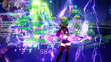 KUKI SHINOBU HYPERBLOOM!!(trying for the 1st time) | Genshin Impact