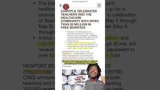 FREE Chipotle For Teachers and Healthcare Workers!! #freebies #mealdeal #essentialworkers