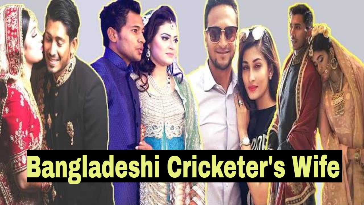 Bangladesh Cricket Team With Wife