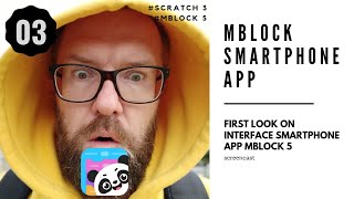 mBlock - first look on interface smartphone app mblock 5