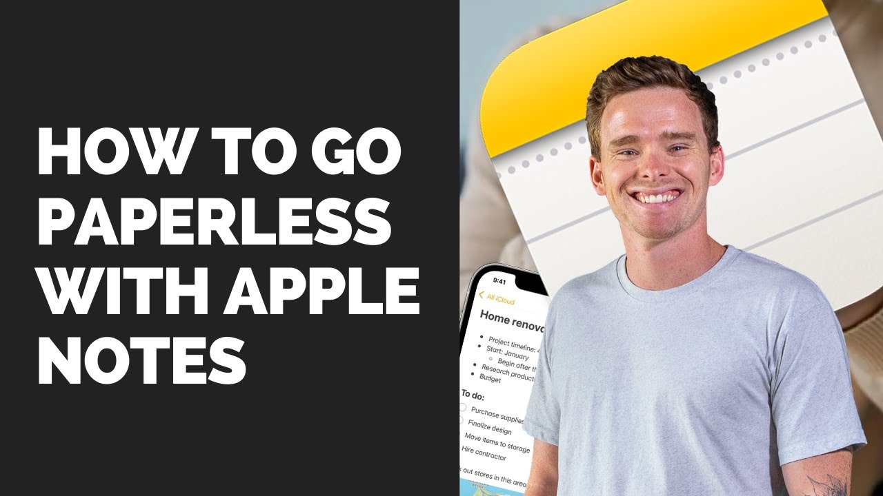 How to go paperless with Apple Notes - YouTube