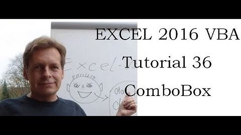 Excel VBA 36 ComboBox