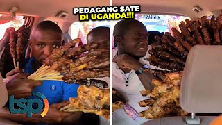Aksi Ekstrim Pedagang Sate di Uganda, Sodorkan Sate Langsung ke Dalam Mobil! Penumpang Gak Berkutik