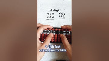 #abacus #mental math #abacus 3 digit addition and subtraction fast calculation for kids