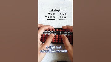 #abacus #mental math #abacus 3 digit addition and subtraction fast calculation for kids