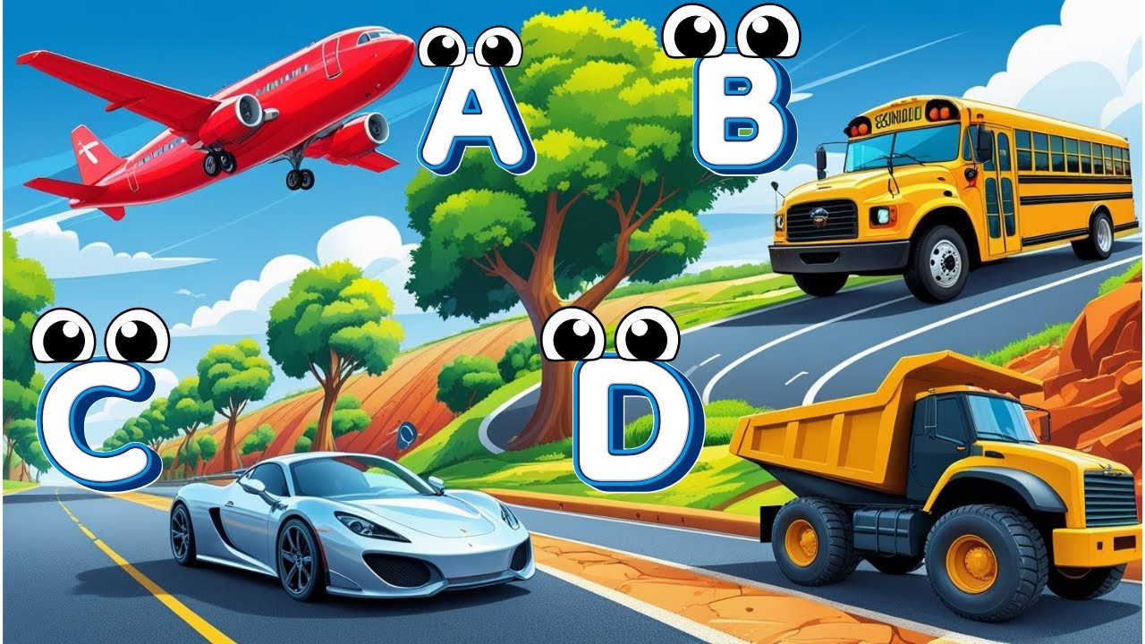 Zoom Through the ABCs! 🚓✈️ | A to Z Transport Adventure with Rhymes & Sounds