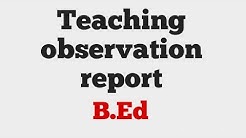 Teaching observation report  - Durasi: 3:22. 