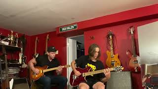Tyrone and John play the verse/chorus to “Jamie’s Cryin’ “ by Van Halen !