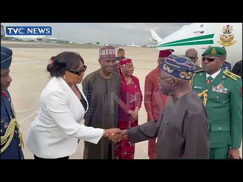 BREAKING: President Tinubu Arrives In Paris Ahead Of Global Financial Pacts Summit