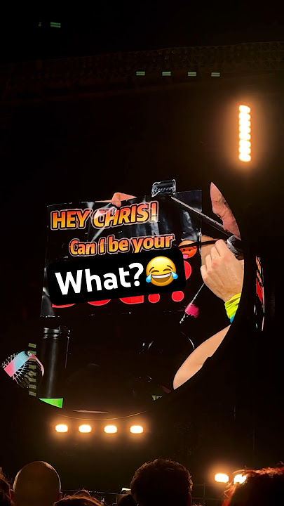Fan made this for Chris Martin 😂😂Coldplay in Bangkok #coldplay #shorts