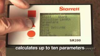 Starrett SR200 Surface Roughness Tester