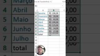 Sabia disso no excel? #excel #dicasdeexcel #microsoftexcel #aulaonline