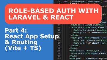 Role-Based Auth – Part 4: React App Setup & Routing (Vite + TS)
