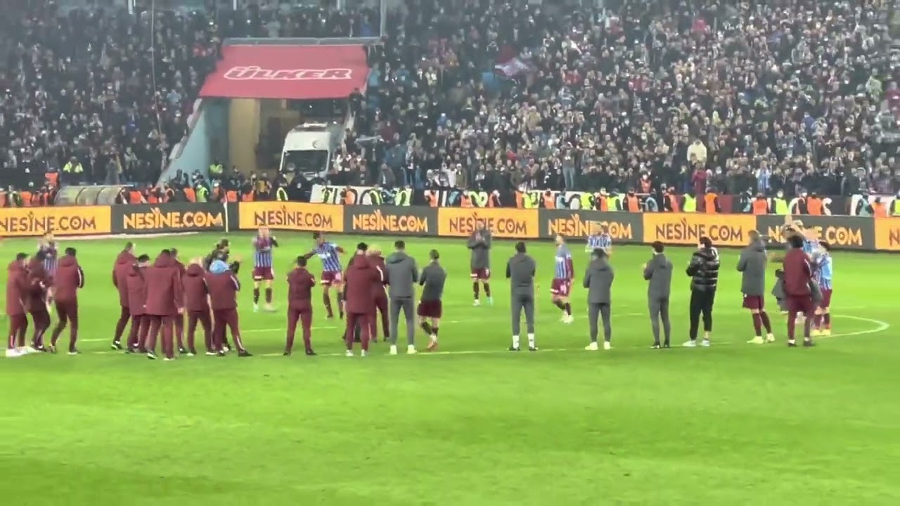 Trabzonspor - Konyaspor maç sonu kolbastı ve üçlü şov 13.02.2022