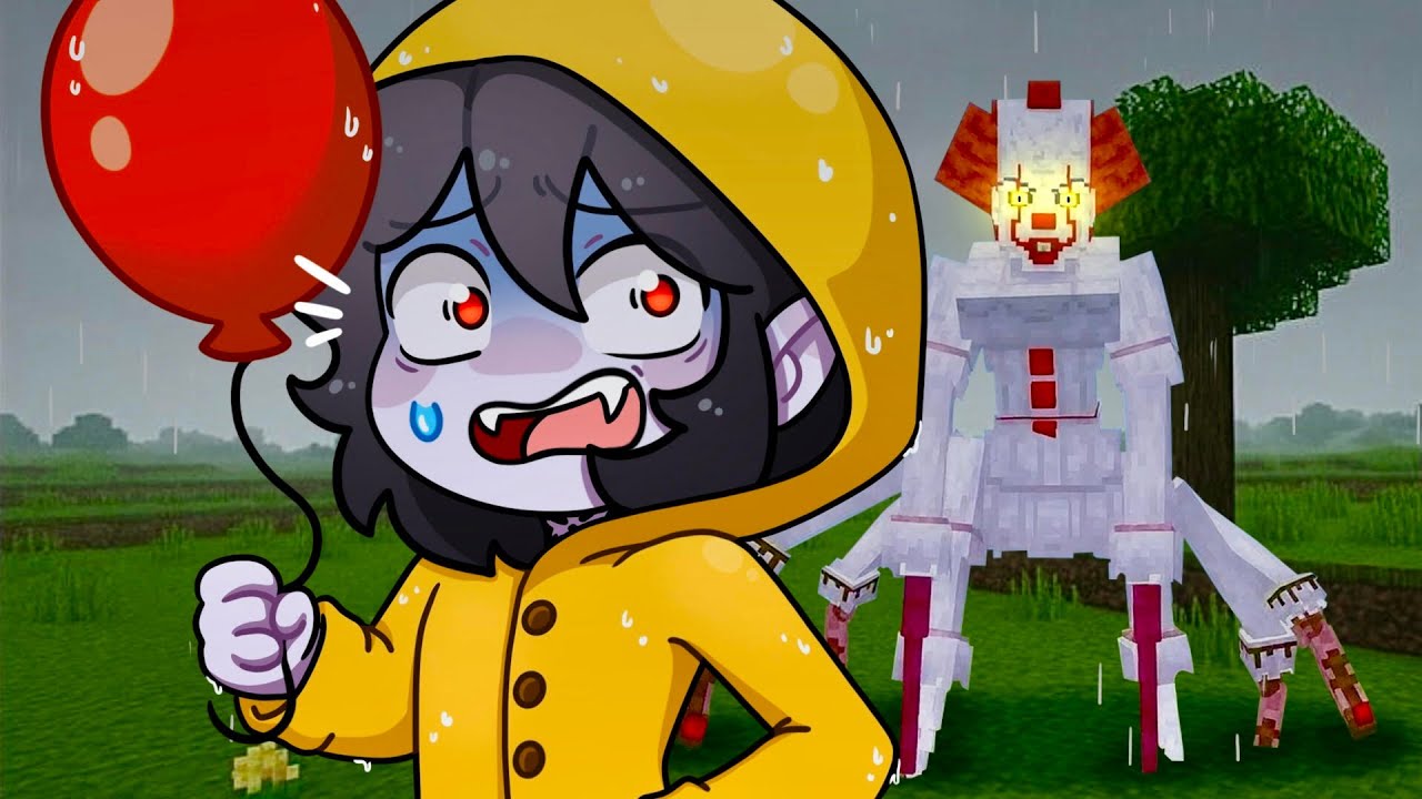 o PENNYWISE INVADIU o meu MUNDO no MINECRAFT
