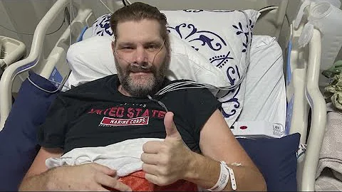 Marine veteran Carl Gruber reunites with care staf...