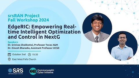 2024 srsRAN Fall Workshop: EdgeRIC: Empowering Real-time Intelligent Optimization & Control in NextG