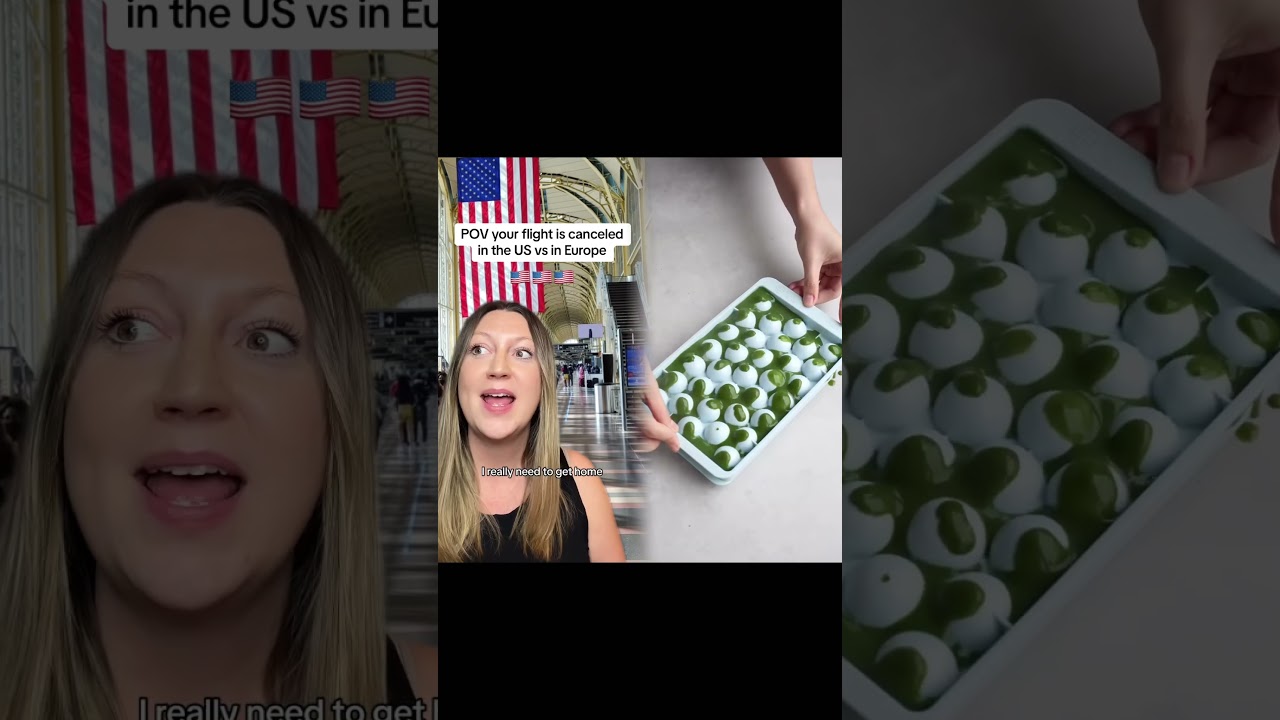 POV your flight is canceled in the US vs in Europe 