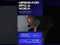 "US Blended Process Jobs in Noida | 40K CTC | Voice &amp; Chat Role | #shorts #viral
