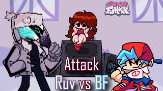 Attack pero es Ruv vs BoyFriend | Friday Night Funkin
