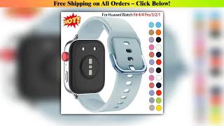 Download Lagu NEW Silicone Band For Huawei Watch FIT3/4 Pro Strap watchband metal Buckle Sport bracelet fot MP3